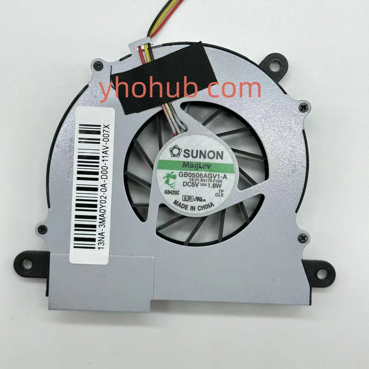 

SUNON GB0506AGV1-A 13.V1.B3175.F.GN DC 5V 1.8W Server Cooling Fan