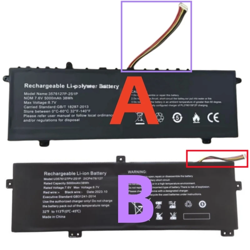 Battery Baterai Laptop U3576127PV-2S1P U3576127P-2S1P UNTUK Gateway 15.6 "GWNC21524-BK GWNC21524-BL GWNC21524-RD GWNC21524-GR