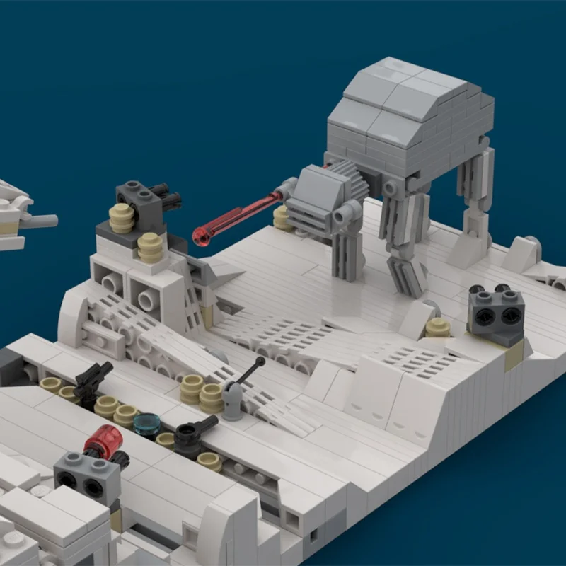 620 pièces MOC Micro Hoth Kessel Run Falcon Star bataille modèle bâtiment cadeau de noël blocs Architecture bricolage idée brique jouet enfants