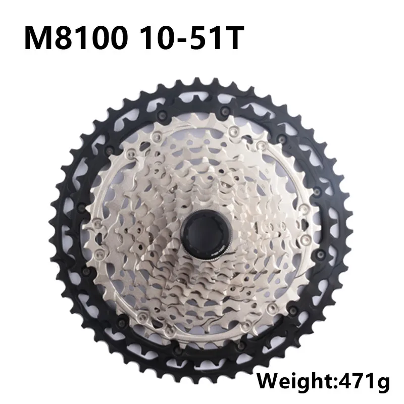 Shimano M8100 CS DEORE XT CS-M8100 Cassette 12s For Mountain Bike Riding Parts Original 12 Speed 10-51T 10-45T