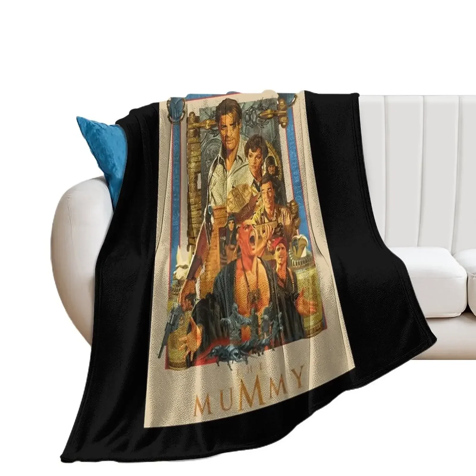 

Brendan, Fraser the Mummy rick oconnell Throw Blanket Hairys Large Designers Blankets