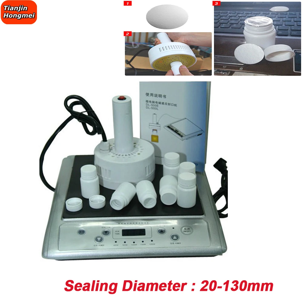 Aluminum Foil Jar Plastic Bottle Sealing Machine HandHeld Electromagnetic Induction Sealer 20-120mm Big Diameter Capping Machine