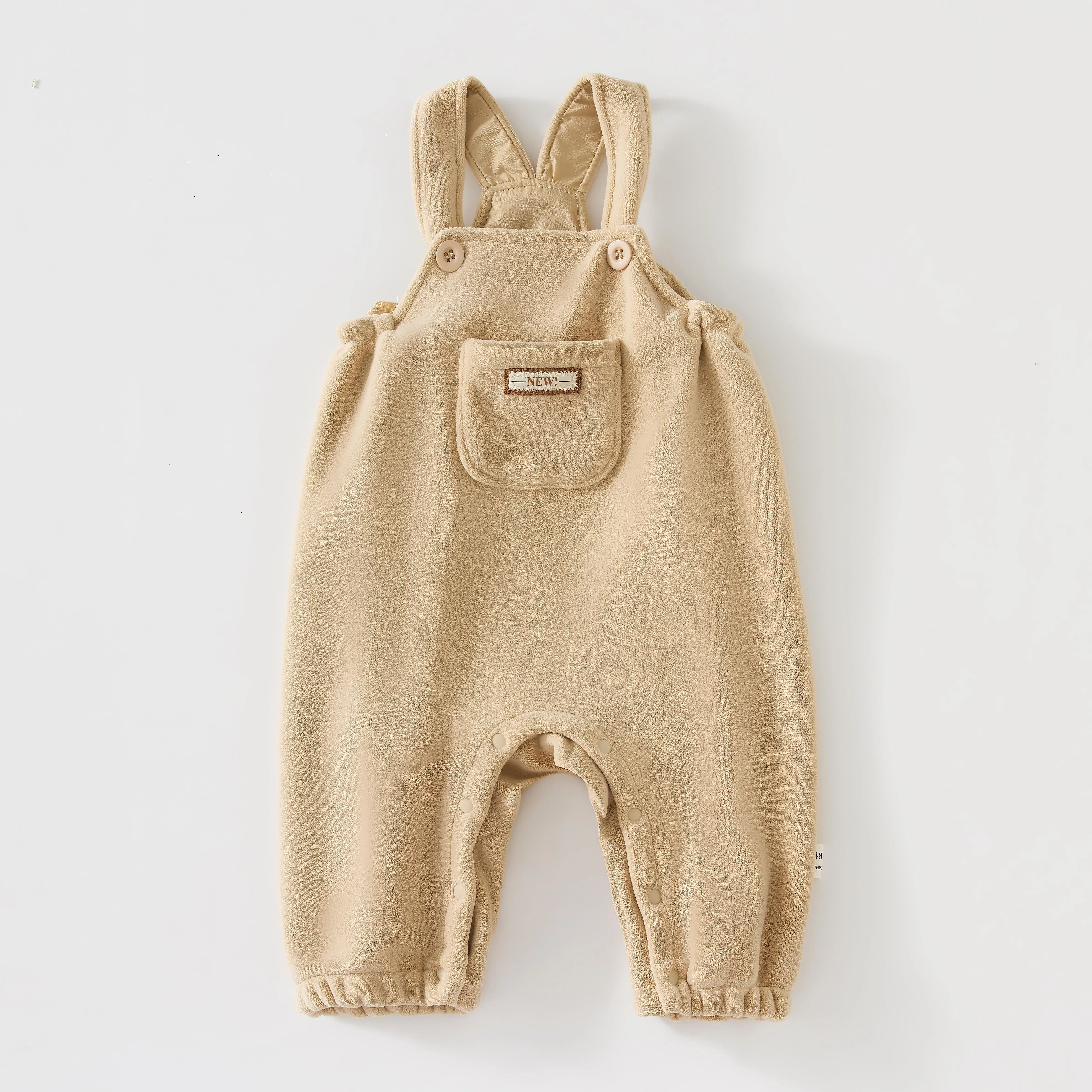 Macacão Acolchoado Quente para Bebês Meninos e Meninas Estilo Coreano Calças Longas Roupas Infantis