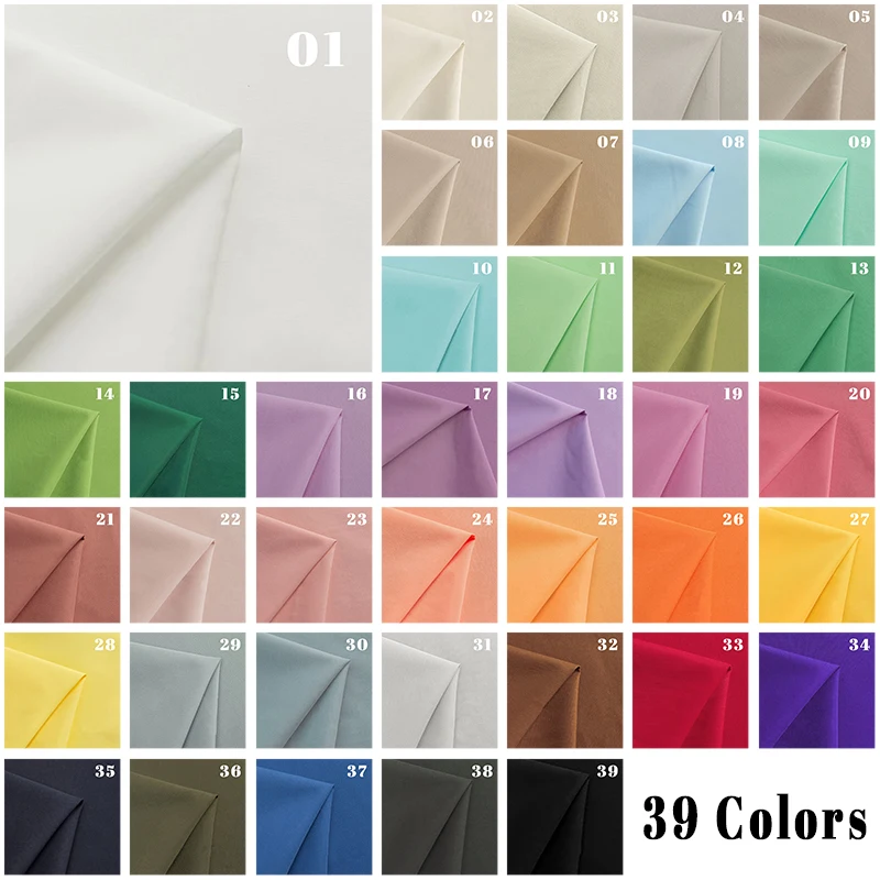 

150*150cm Breathable Clothing Fabric Micro-elastic Thin Skin-friendly Soft Anti-wrinkle Pants Suit Shorts DIY Designer Fabric