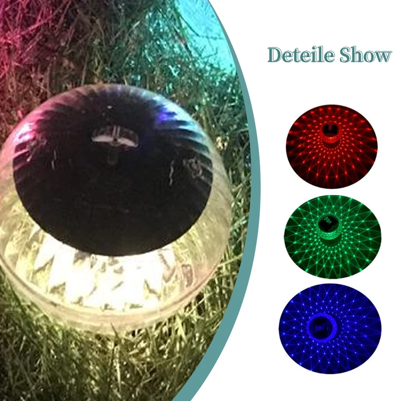 1Pcs Solar Floating Lights Swimming Pool Waterproof LED Solar Power Multi Color Changing Water Drift Lamp For Fish Tank Pond