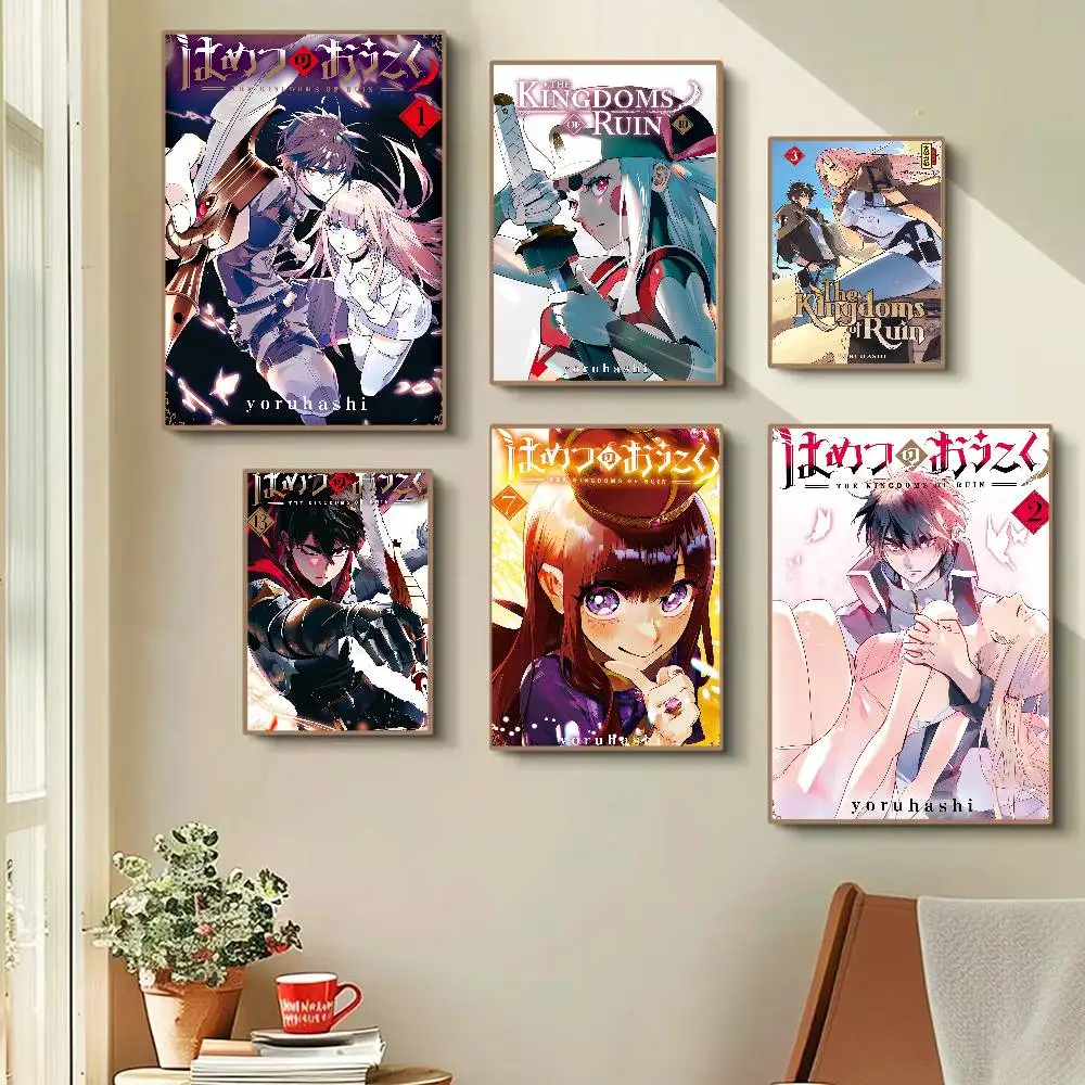 Comics The Kingdoms Of Ruin Anime Poster Wall Art For Home Bar Cafe Movie Theater Decor DIY Vintage Print For Un