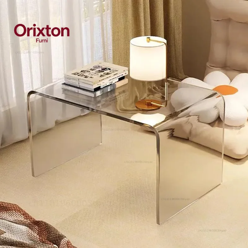 Modern Acrylic Coffee Tables Transparent Sofa Side Table for Living Room Minimalist Center Tables Design Tea Table Furniture