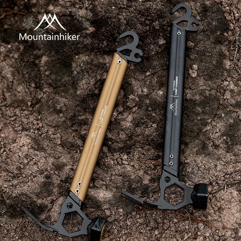 

Молоток-гвоздодер для кемпинга на открытом воздухе Mountainhiker из нержавеющей стали, многофункциональный медный сердечник, ручка из алюминиевого сплава, молоток для гвоздей для палатки
