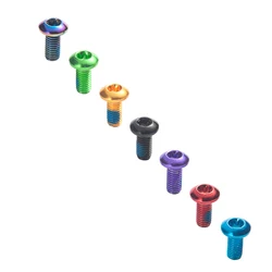 IIIPRO Bicycle Disc Brake Rotor T25 Red/Blue/Green/Purple/Gold/Plating Screws 12Pcs Steel Alloy for MTB Road Bike 6-Bolt Plate