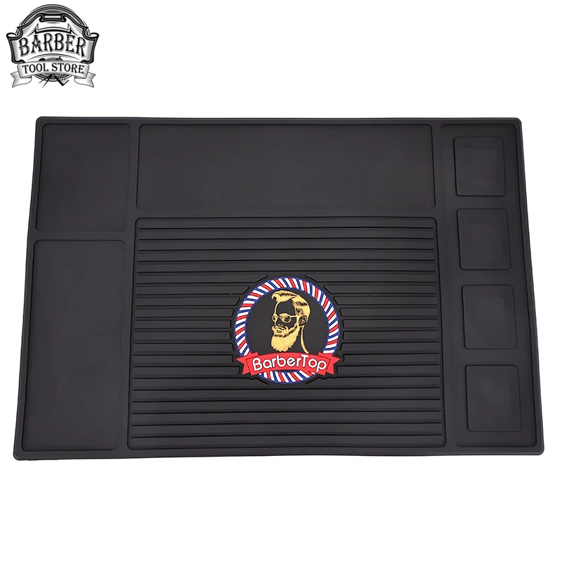 Hairdressers Styling Tools Storage Mat Professional Salon Barber Shop Anti-Slip Mat Silicone Magnetic Mat