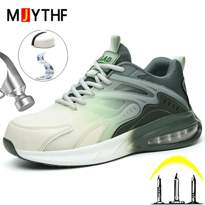 Air Cushion Men Composite Toe 6KV Insulated Shoes Work Sneakers Safety Shoes Men Puncture-Proof Protection Shoes Security Boots