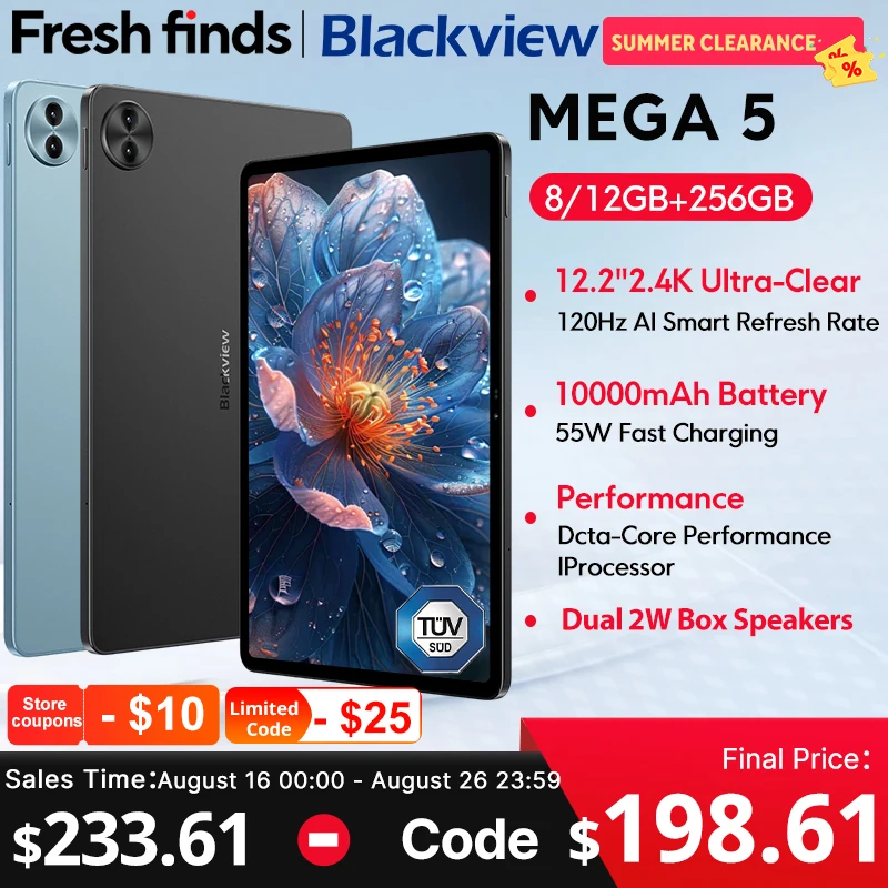 Blackview MEGA 5 AI タブレット 12.2インチ