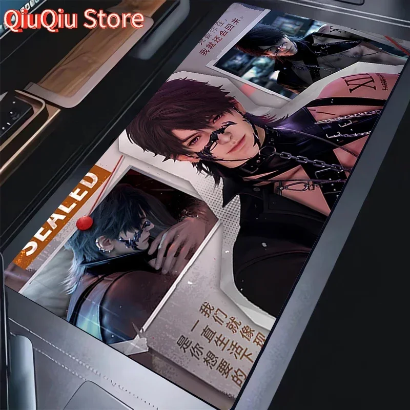 

Mouse Pad PC Gaming Accessories Keybard Pad Anime Love And Deepspace Caleb Mousepad Laptop Non Slip Gamer Extended Desk Mat Gift