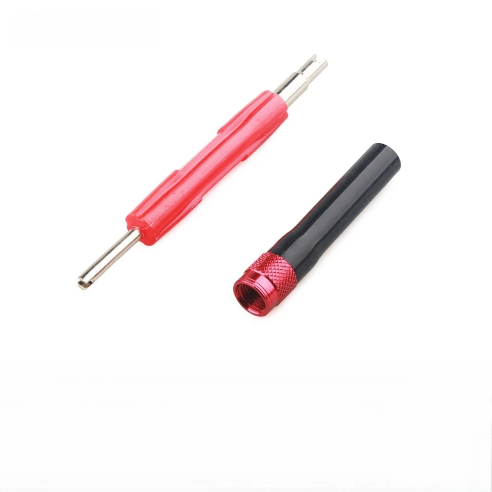 

Automotive Smoke Machine Leak Tester Adapters with Valve Removal Tool 1 SET Service Port Adapter Connector Kit