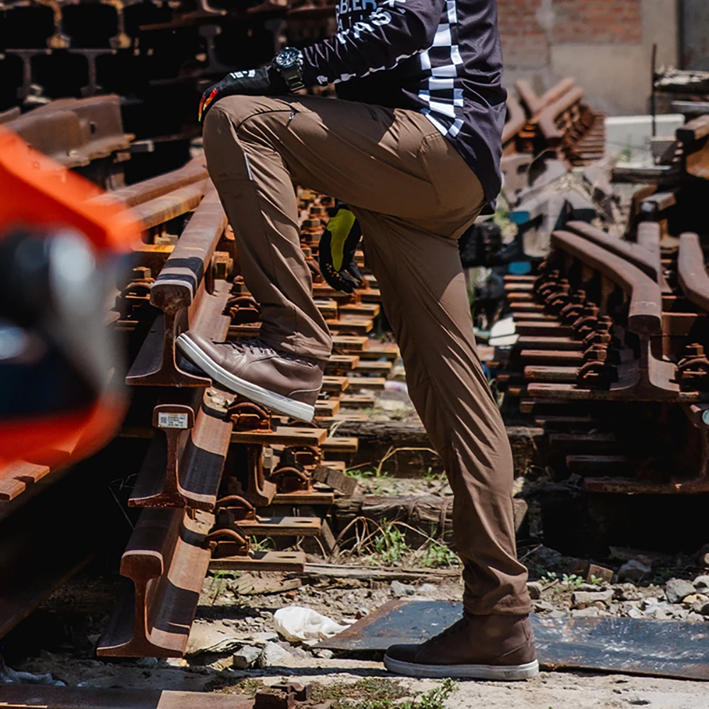 Pantalones de Moto transpirables para hombre, ropa reflectante, anticaída, cómoda, para Motocross y ciclismo, Verano