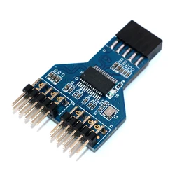 9pin USB Header Female 1 to 2 Male USB 2.0 Connector Desktop 9pin to 9pin Adapter for RGB Splitter NZXT Water Cooling Bluetooth