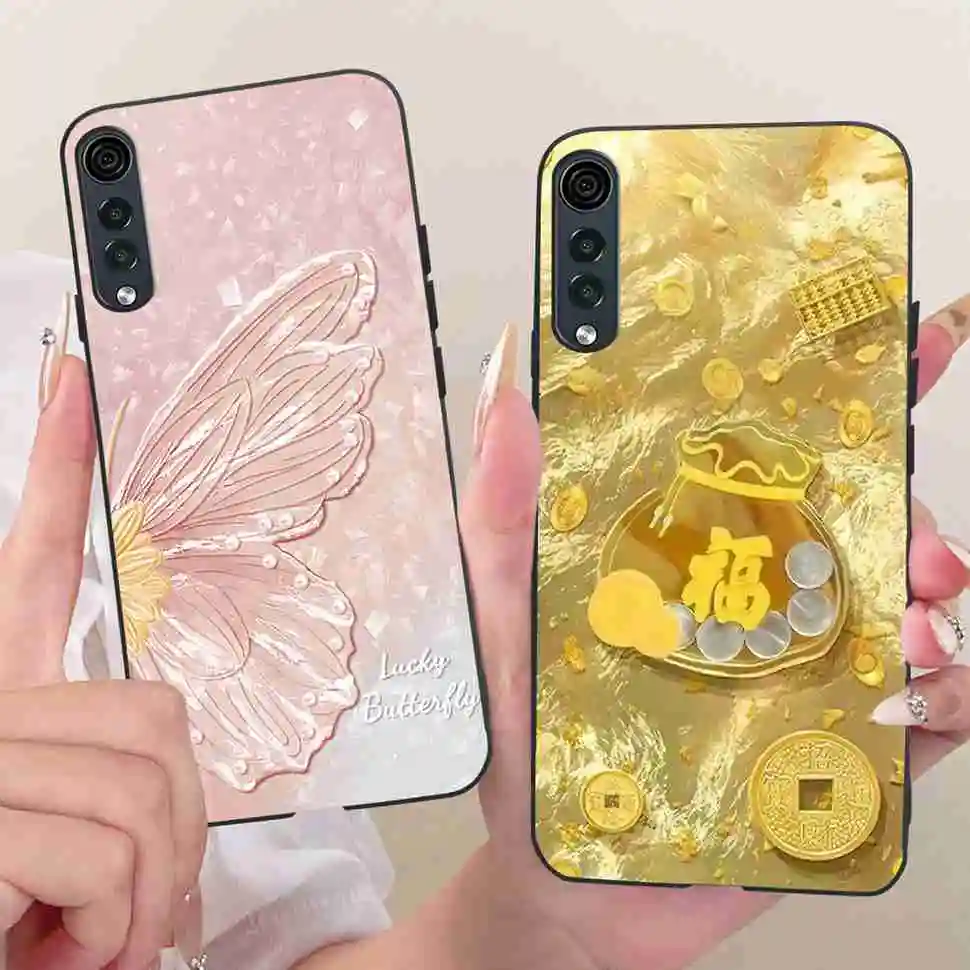 For LG Velvet 4G LMG910EMW  Case Fashion Simple Style Silicone TPU Black Cover For LG velvet 5G Lg Velvet 5G UW 6.8" Phone Cases view 2