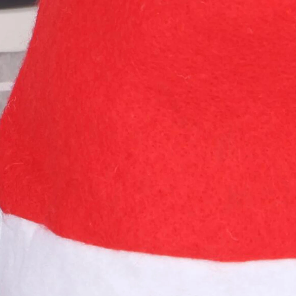

4 Pcs Non-woven Hat Christmas Headdress Santa Pearlescent Adult for Adults Glitter