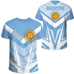 Men's 3D Print Pattern Pampas eagle Argentina Flag National Emblem Short Sleeve  T-shirt Football Shirt Argentina Fan Clothing