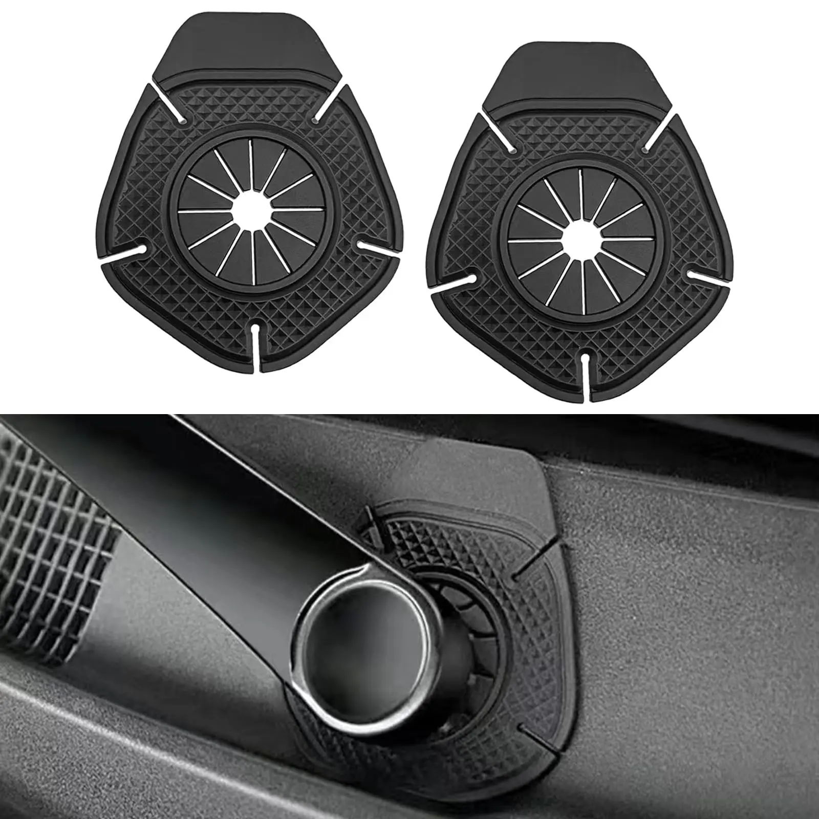 1/2pc Auto Scheibenwischer Loch Schutzhülle Silikon Auto Wischer Boden Verhindern Schutt Blatt Fallen Staubdicht Pad universal – Detail 3