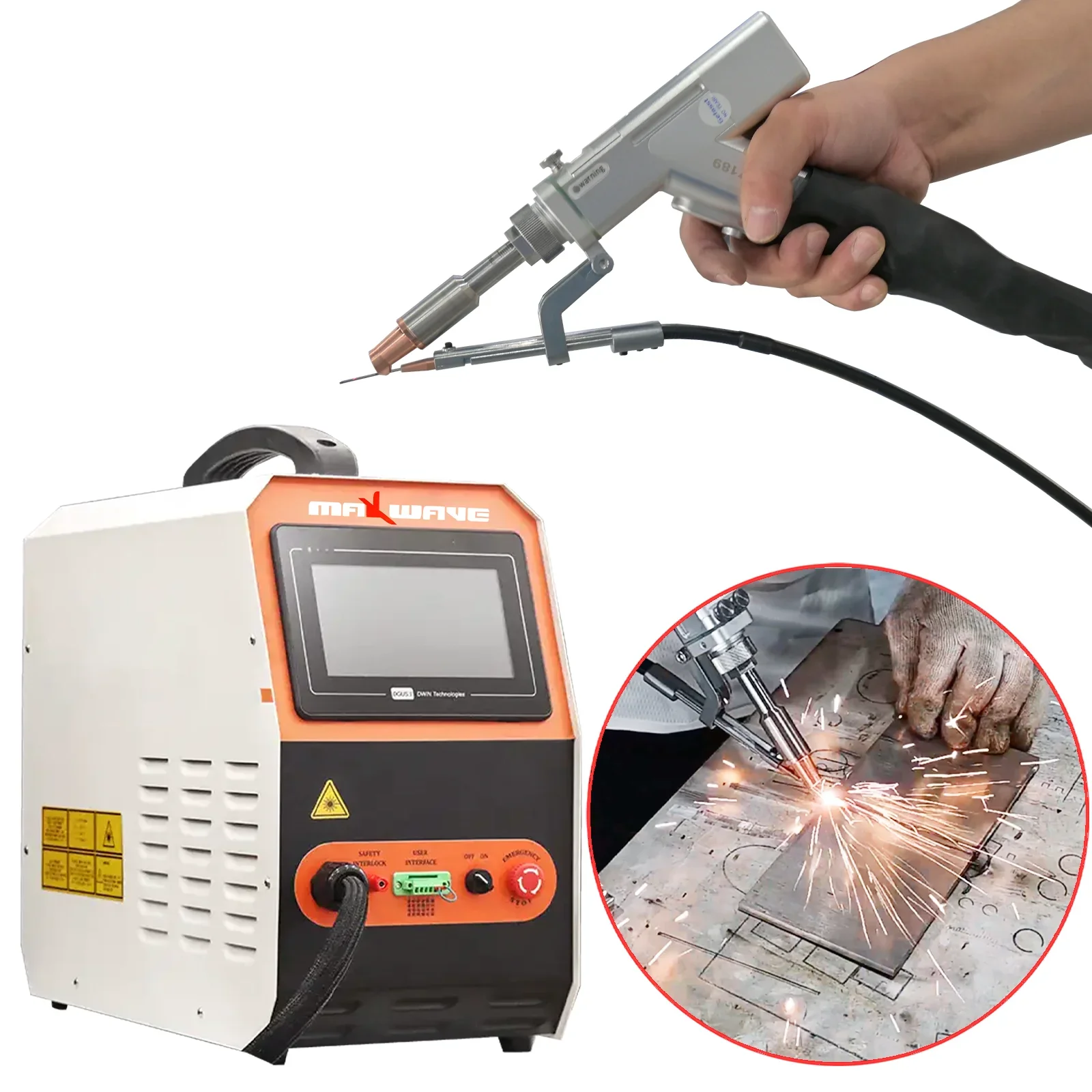 Fiber Laser Welding Cutting Hand-held 1500W Laser Welding Machine 1070nm Welding Whole Machine for Carbon Stainless Steel Metal