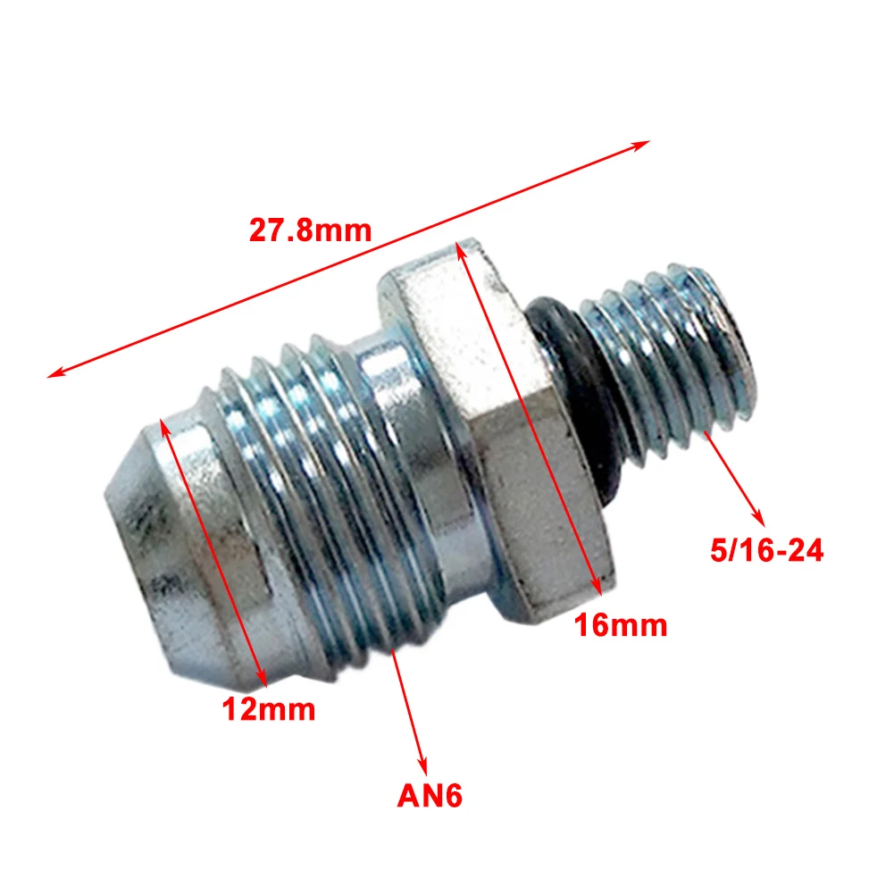 6 AN x 5/16-24 O-Ring Hydroboost Spittier Return Port Fitting