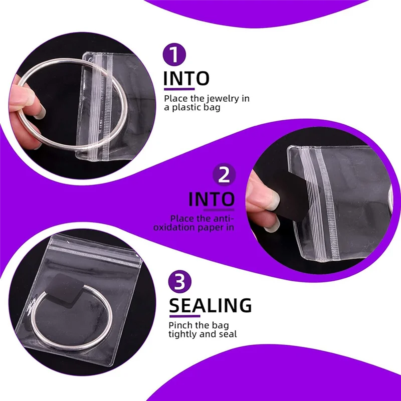 

Most-190 шт., 5 размеров, прозрачная сумка для ювелирных изделий из ПВХ, самозапечатывающаяся пластиковая сумка на молнии с защитой от тускнения, бумажные вкладки, набор полосок