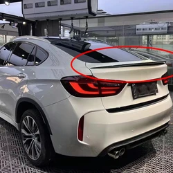 Suitable for BMW X6 F16 rear trunk lid spoiler wing carbon black body sports modification kit 2015, 2016, 2017, 2018, 2019, 2020