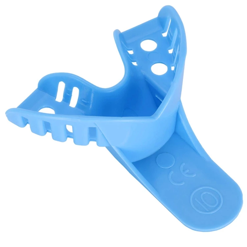 Dental for Impression Trays 10 Pcs/Set Disposable ABS Blue Trays Meet Different Dropship