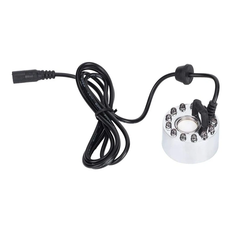 Generador de niebla con 12 luces LED, atomizador con cambio de Color, fuente de agua, estanque, interior y exterior