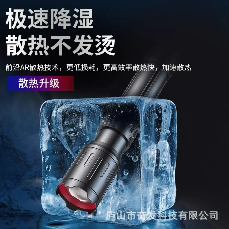 Nouveau Canglong canon Laser haute luminosité lampe de poche poche Rechargeable Zoom Portable maison extérieure longue portée longue batterie Li