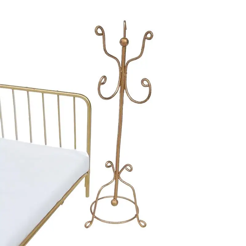 1/12 Simulazione di casa delle bambole Mini Appendiabiti Modello di bambola Casa Camera da letto Appendiabiti Mobili Decor Toy Doll Scena vivente Ornamenti Giocattolo