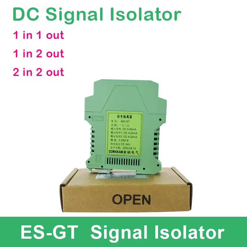 

Wholesale PLC Signal Converter DC Signal Isolator Multi Channels 1 in 2 out 4-20mA 0-10V Analog Signal Output