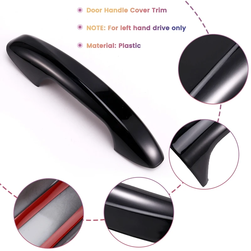 

Best-Selling Door Handle Cover Trim For LHD Black
