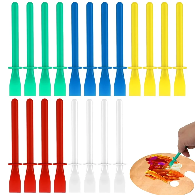ABMS-Plastic Glue Brush Applicators, Glues Sticks Applicator-Durable-Easy-To-Clean Brushes In 20 Pcs Glue Spreader Tool Set