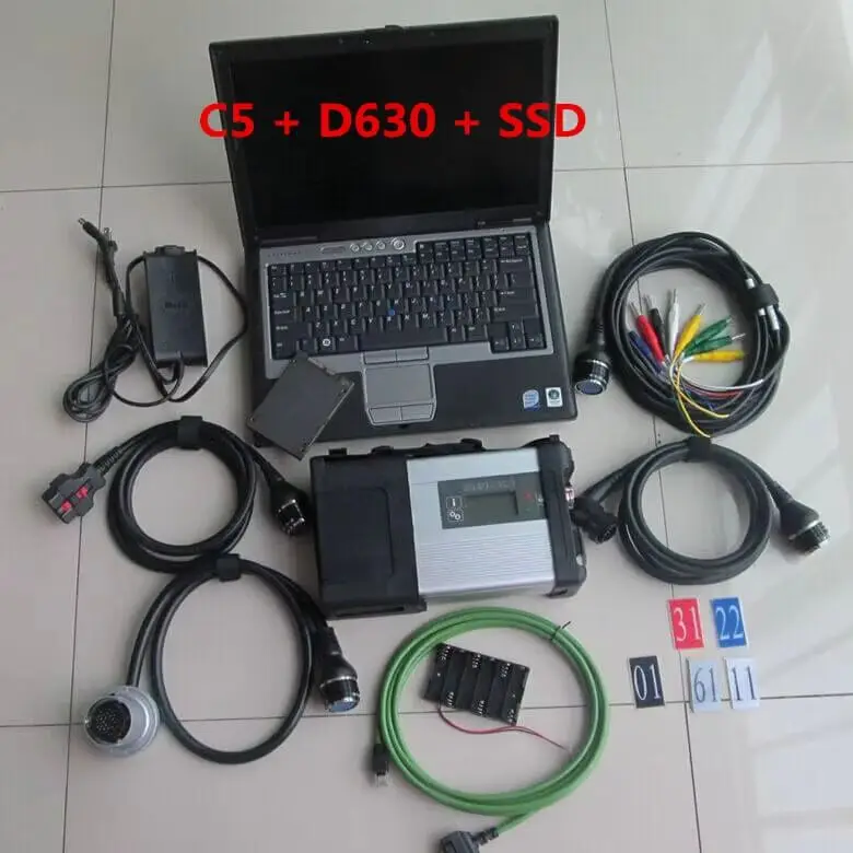 

Профессиональный твердотельный накопитель 2025,03 В, 480 ГБ, установка ноутбука D630 с инструментом для диагностического ремонта автомобиля, SD Connect Compact 5, автоматический сканер