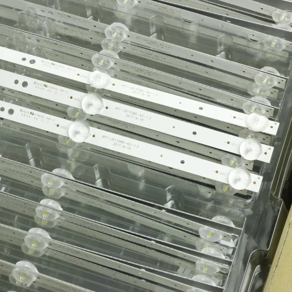 LEDバックライトストリップバー,Skyworth,40e2as,40k5c,5850-w4000-9p10,H-LED40F453BS2, H-LED40F456BS2, APT-LB17086-40-1.3, 7779-640000用