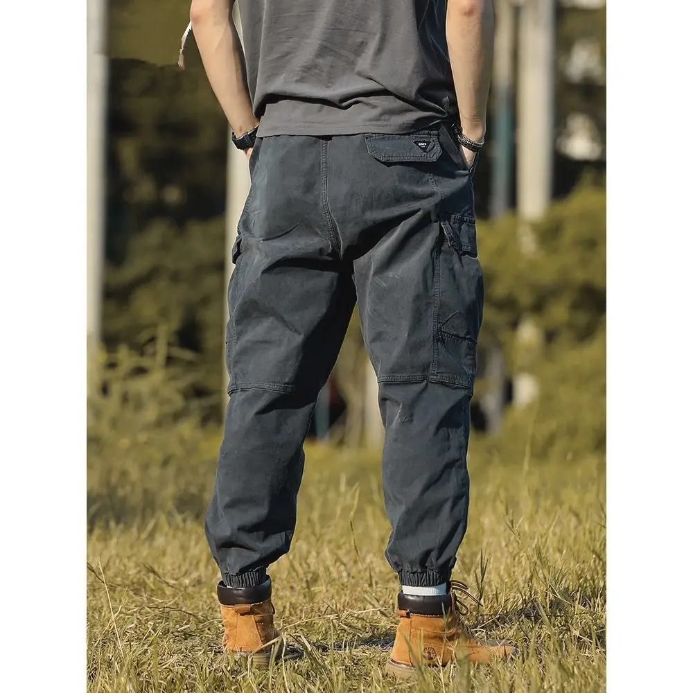 Luxury Man Clothing Brand Sportswear High Street  Trend Straight Pants Spring and Autumn Boys Loose Casual New Chinese Trousers