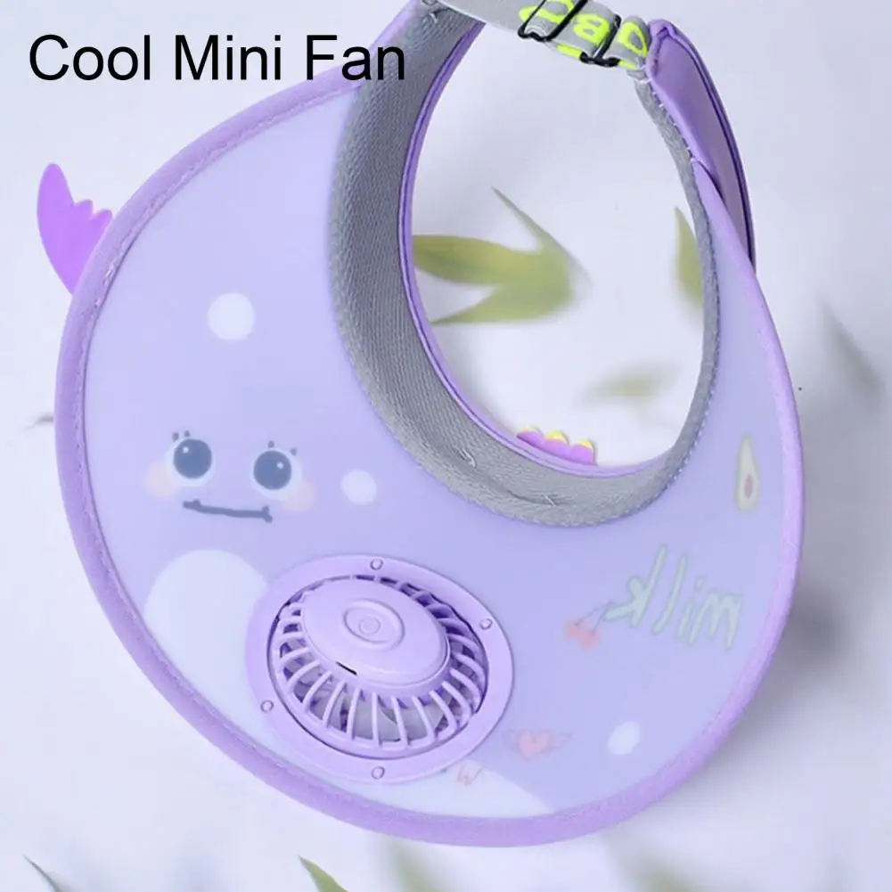 

Adjustable Elastic Headband Sun Hat Sun Visor Hats for Kids with Usb Charging Fan Upf50 Summer Beach for Boys for Tennis