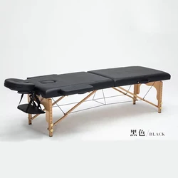 Mesas de masaje de Spa plegables originales, muebles de salón, cama de masaje de madera, mesa de tatuaje de fisioterapia de belleza de acupuntura portátil