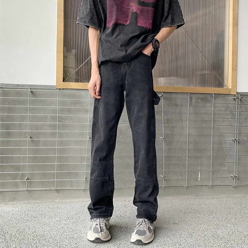 

Мужские джинсы Cleanfit American Sle, прямые расклешенные джинсовые брюки High Street Vibe, повседневная одежда для подростков и молодежи