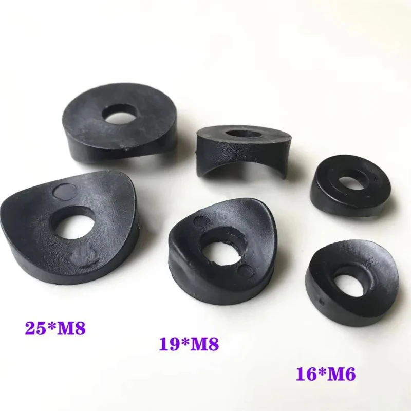 Chair Screw Hole Plug Gasket 25mm M8 Duckbill Rubber Feet Pad Tube Cap Stopper for Furniture Connector