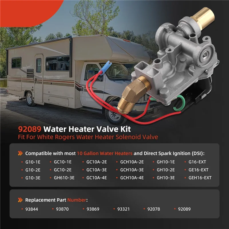 

AB56-10 Gallon Gas Valve Assembly For Dometic Atwood RV Water Heater G10 GC10 GCH10 GH10 SVC 93870 92089 10 Gal
