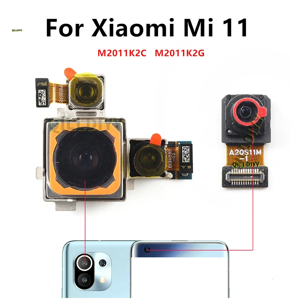 

Backside Big Main Rear View Back CameraFor Xiaomi Mi 11 Module Flex Cable Mobile Replacement M2011K2C M2011K2G