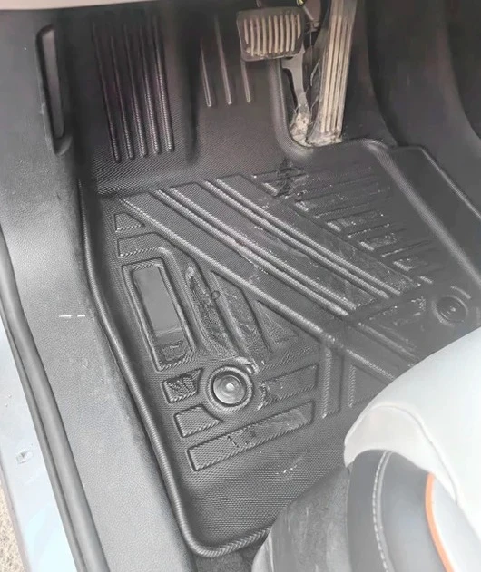 سجادة ثلاثية الأبعاد بطبقة مزدوجة لأرضية السيارة 2024-2025 حصيرة تغطية الأرضية BYD #3