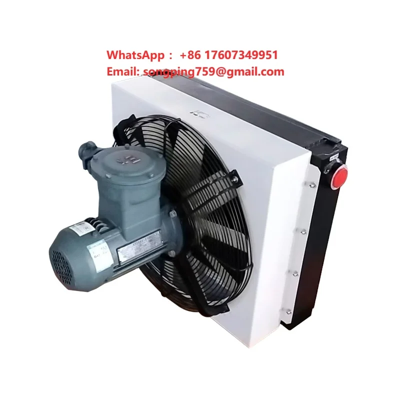 Factory Priced AH Series Aluminum Radiator Hydraulic Air Cooled Oil Cooler for Construction 380V Voltage New Condition Asn Brand