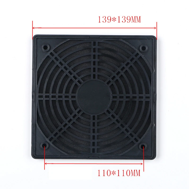 Black Plastic Dustproof Net For 13.5CM Cooling Fan Computer Gaming ATX MATX ITX 135MM Cooler Easy Clean Grille 135x135MM Mesh