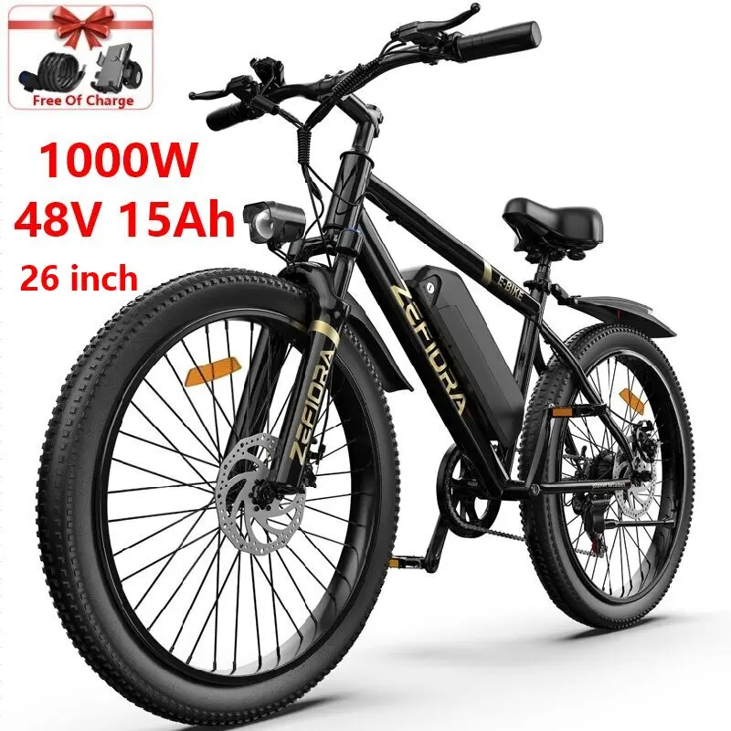 500W 26 Inch Heavy Duty Mountain Ebike, UL2849 Safety Certified, Adjustable Seat, Factory Original, Free US Local Warehouse Shipping image 1