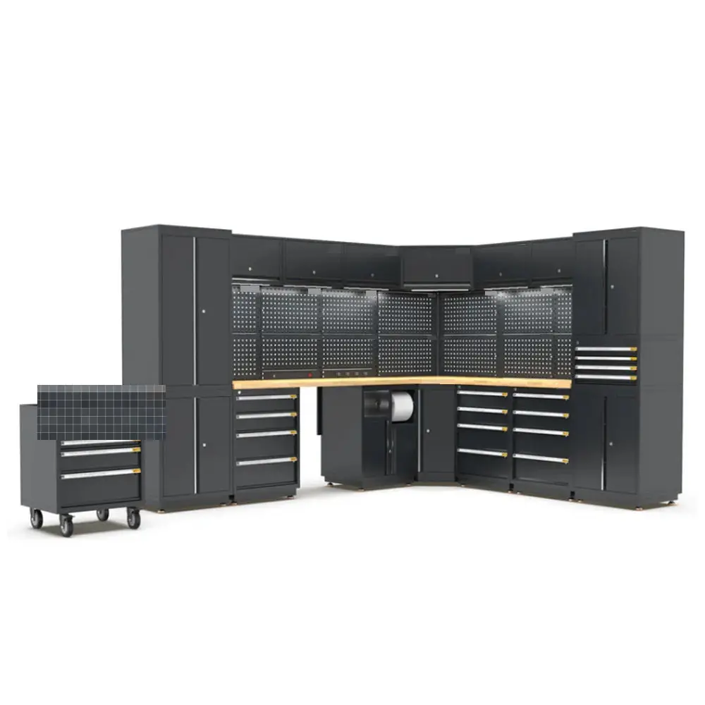 

Industrial-grade Tool Storage Tool Sets Modular Garage Heavy-Duty Industrial-grade Workbench OEM ODM Customizable Garage