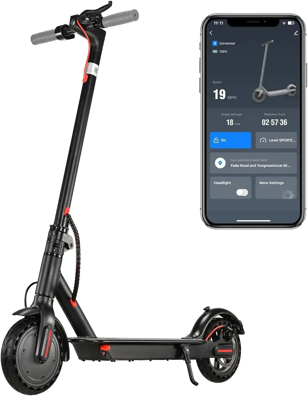 Electric Scooter Adults, Foldable 8.5